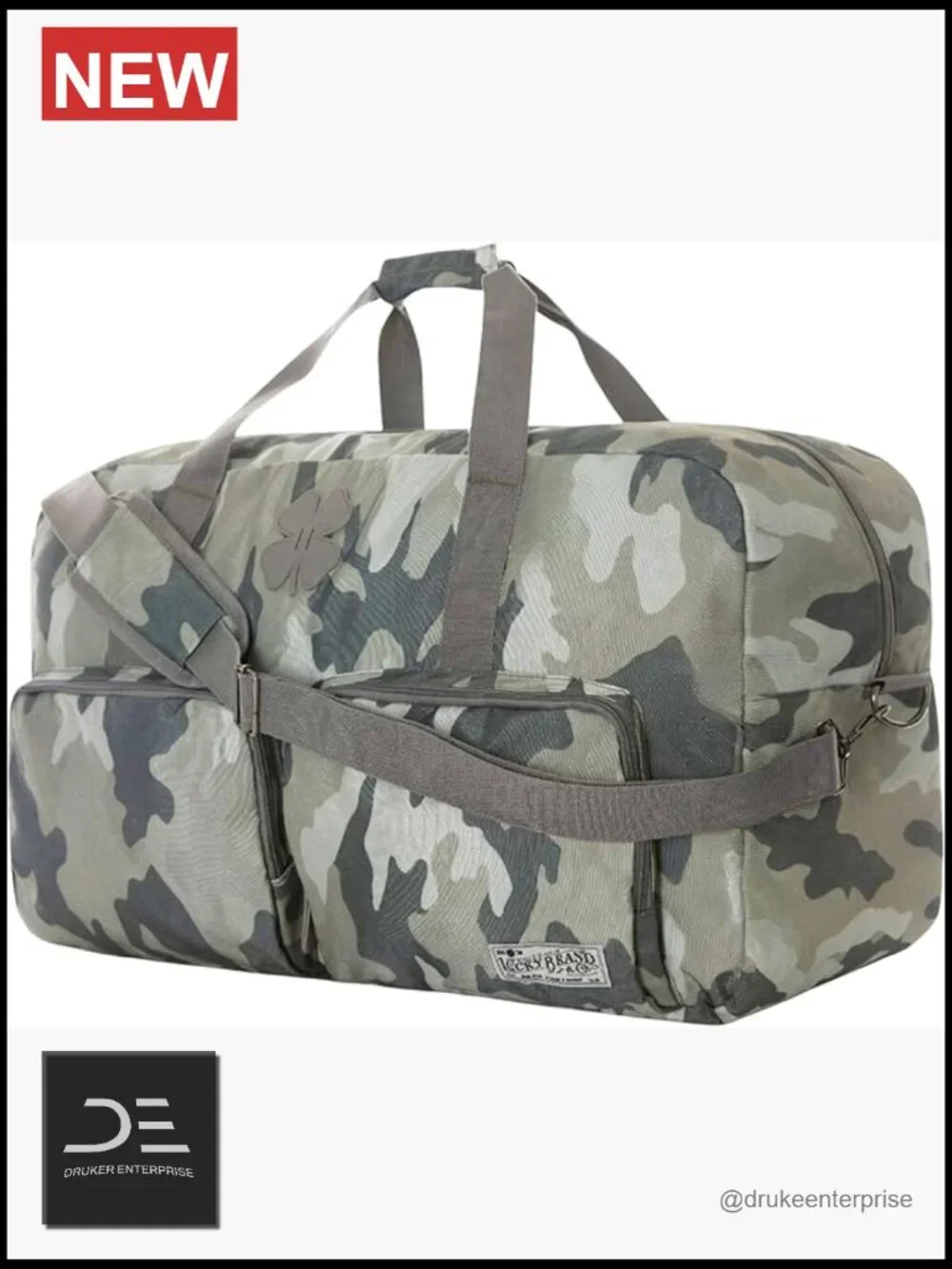 115L Foldable Overnight Duffle Bag with Adjustable Shoulder Strap for Travel Gym